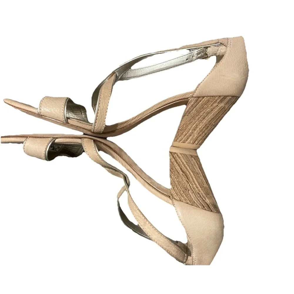 Antonio Melani Women's Strappy Heeled Sandals Leather Open Toe Slingback 11M